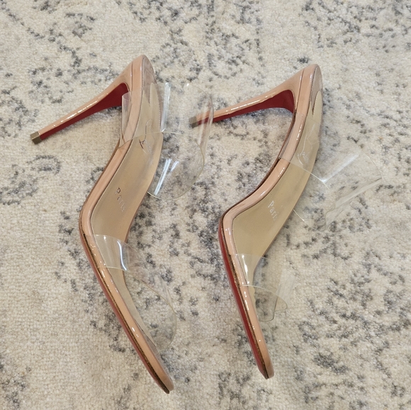 New Christian Louboutin Just Nothing Tan Women's Shoes In Size 39 - Picture 5 of 9